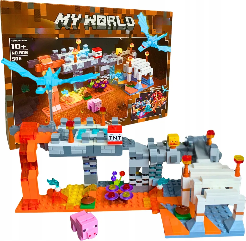 Kit Forteresse Minecraft 506 pièces pour stimuler la créativité 3D