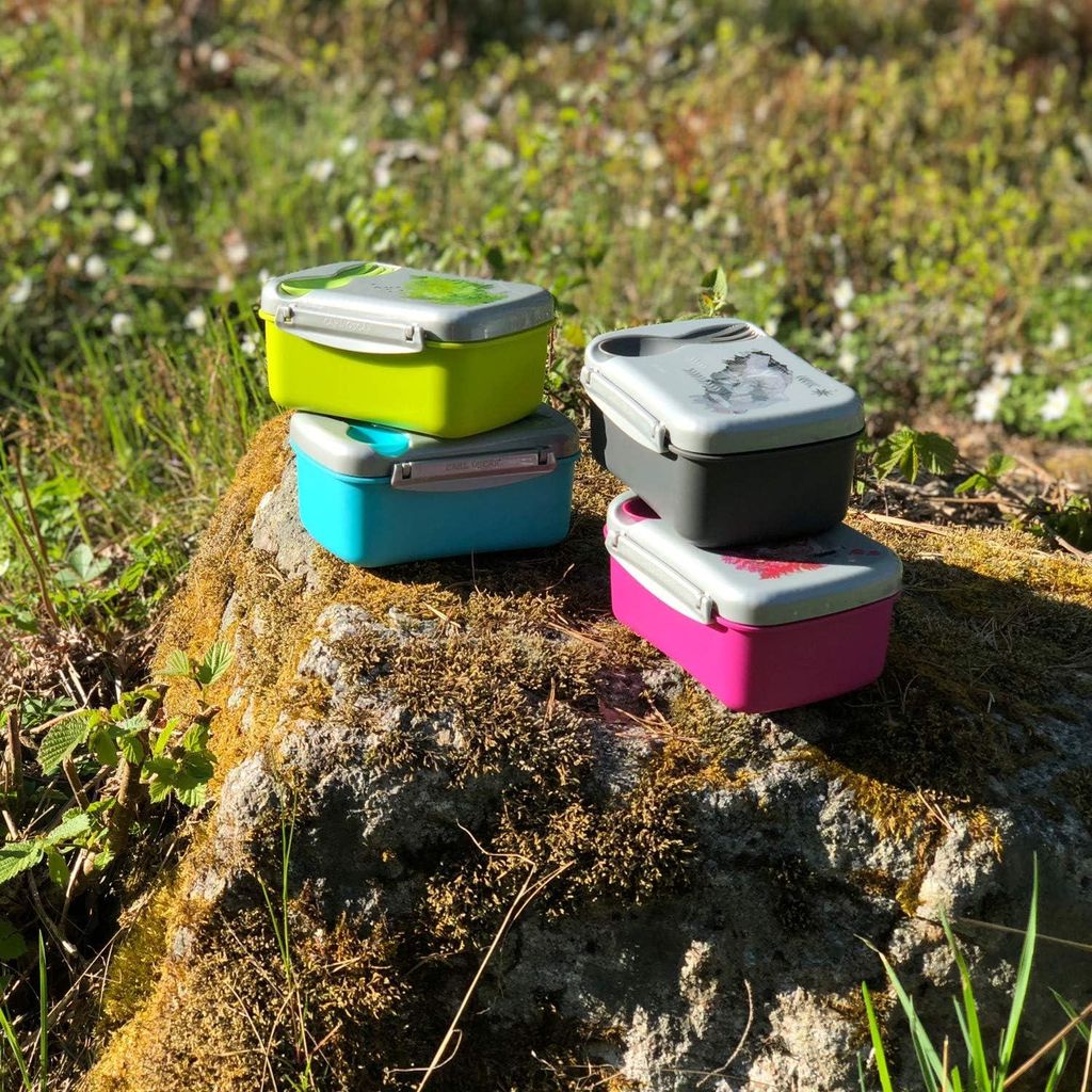 Schwedisches Design Lunchbox Bento Box mit Kühlakku - hält stundenlang kühl - rosa