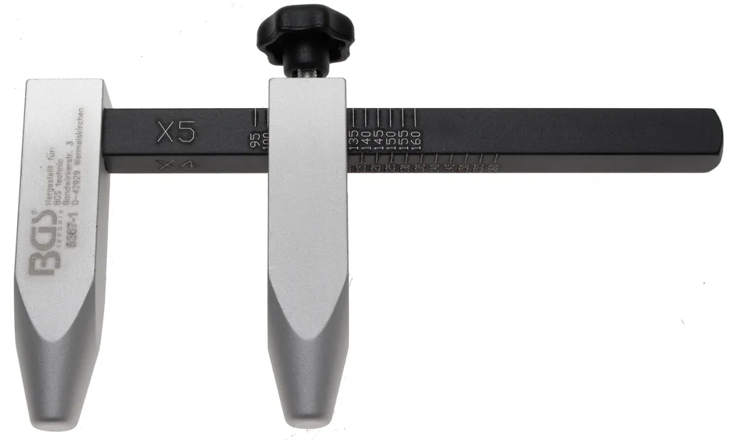 Jauge de mesure d'entraxe BGS 8367-1 pour perçage de jantes alu