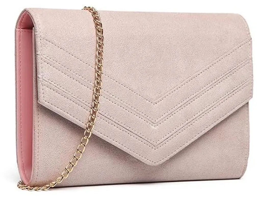 Petit sac à main bandoulière femme en suédine pour fête et gala