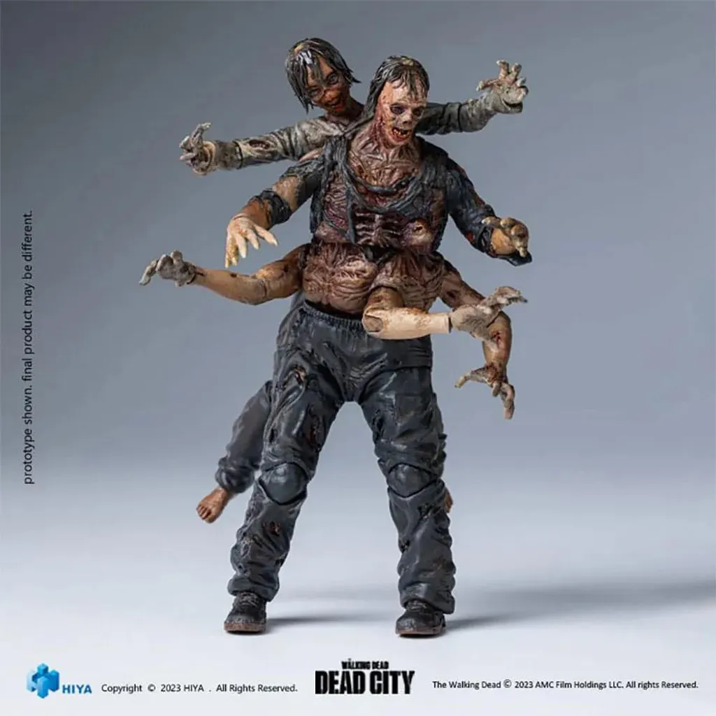 Statue articulée Walker King The Walking Dead City de 11 cm 1/18