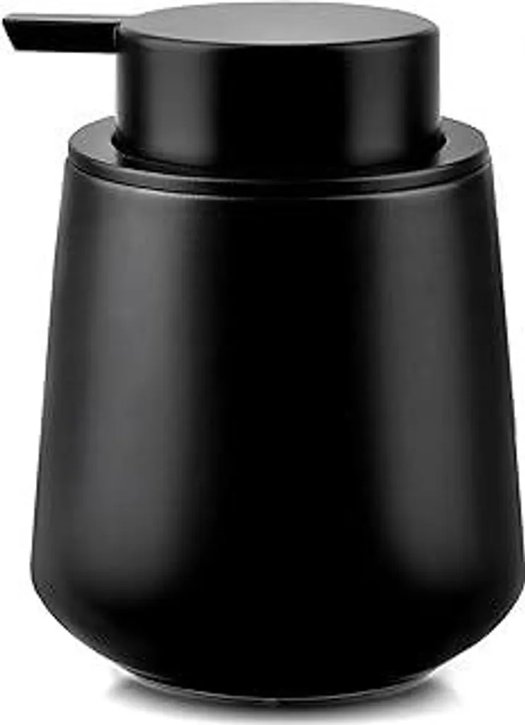 Dispenser per sapone Cleangang in nero Dispenser per detersivo per cucina e bagno - Dispenser per disinfettante Dispenser a pompa Dispenser per sapone liquido Vetroceramica Testa della pompa grande