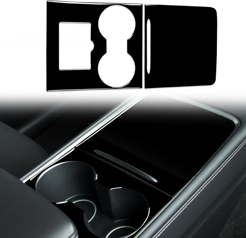 Wrap Console Tesla Model 3 Nero Opaco - Kit Decorativo Interni Auto