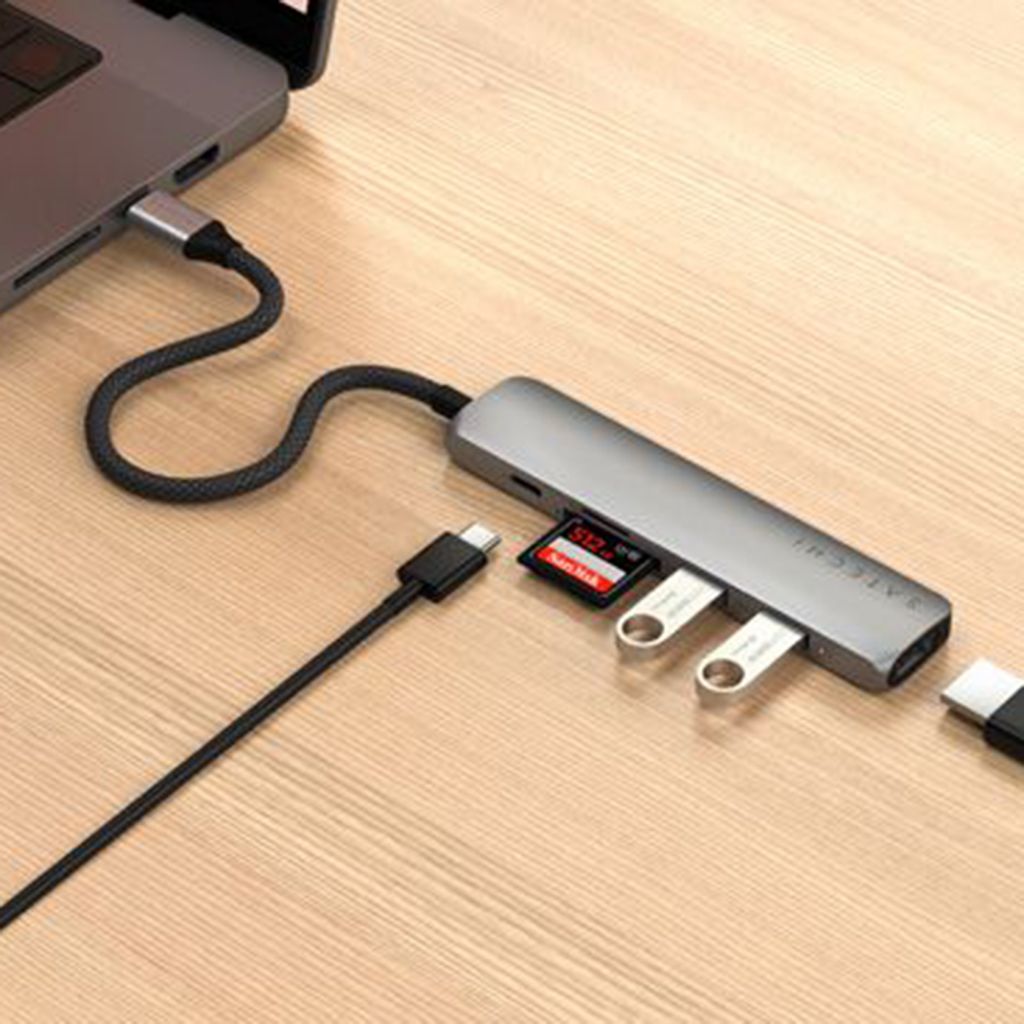 Satechi - Adaptateur multiport USB-C Slim 7en1 (gris Image du produit 
