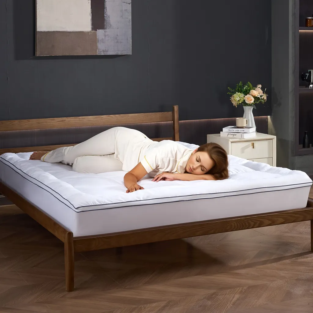 Protège-matelas 25,4mm : Solution Contre Matelas Dur - Lavable et Confortable - 8