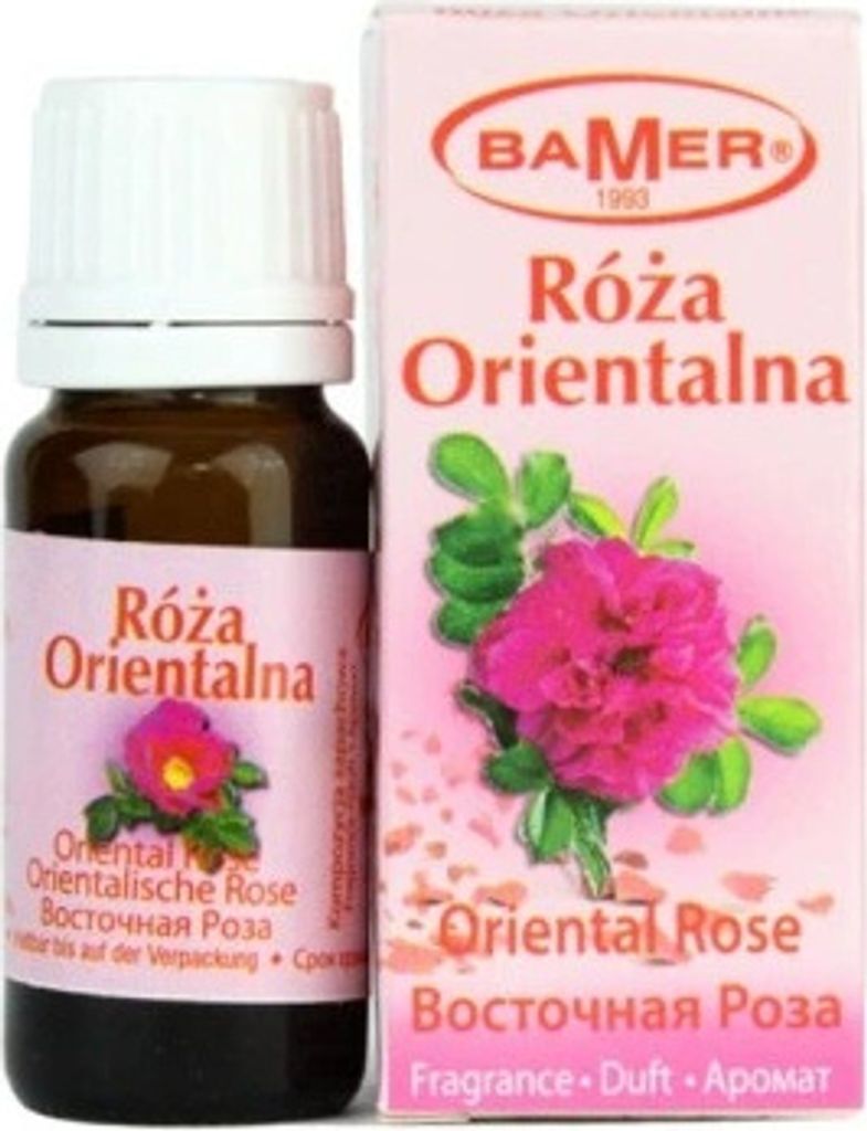 BAMER | Duftöl in Glasflasche 7 ml – Duft der Orientalischen Rose – Raumduft & Aromatherapie – Ideal für Duftstäbchen, Massagezusatz