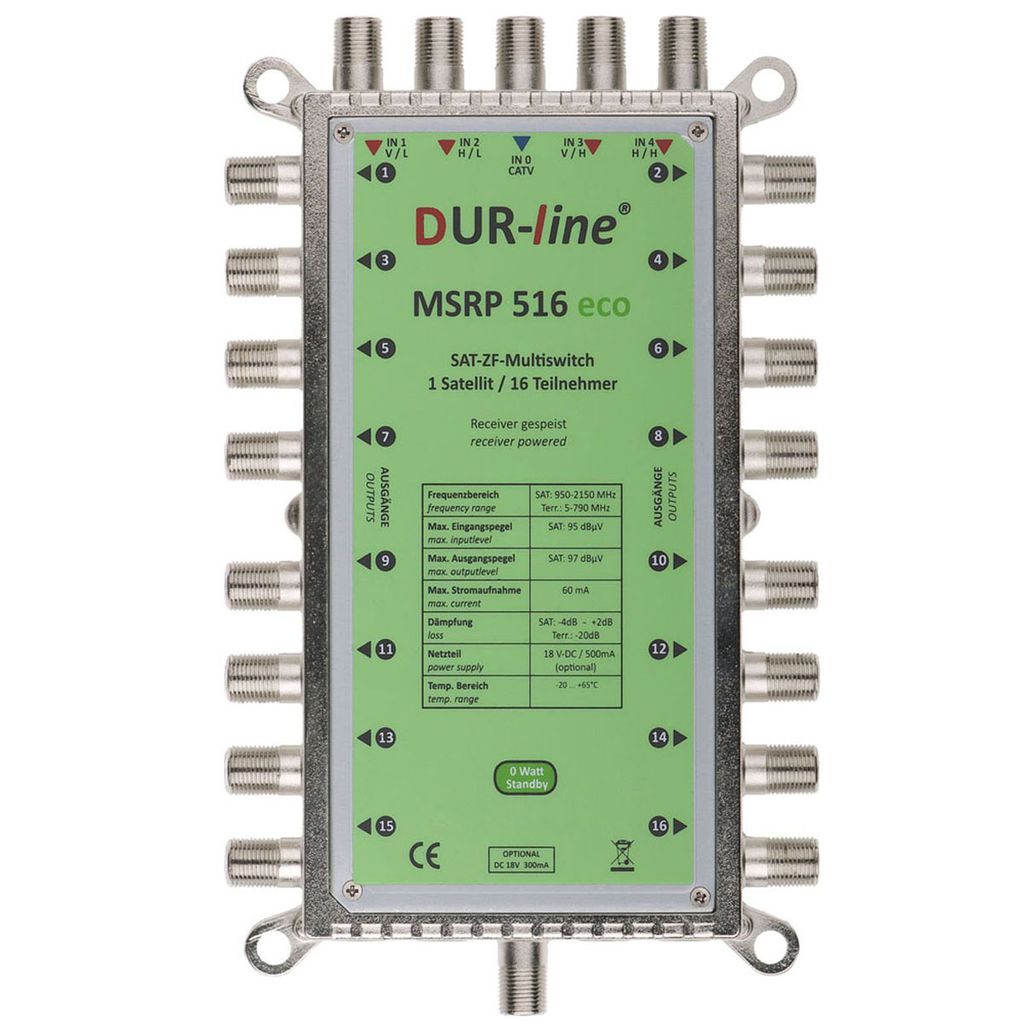 DUR-line MSRP 516 eco Multischalter ohne Netzteil Produktbild 