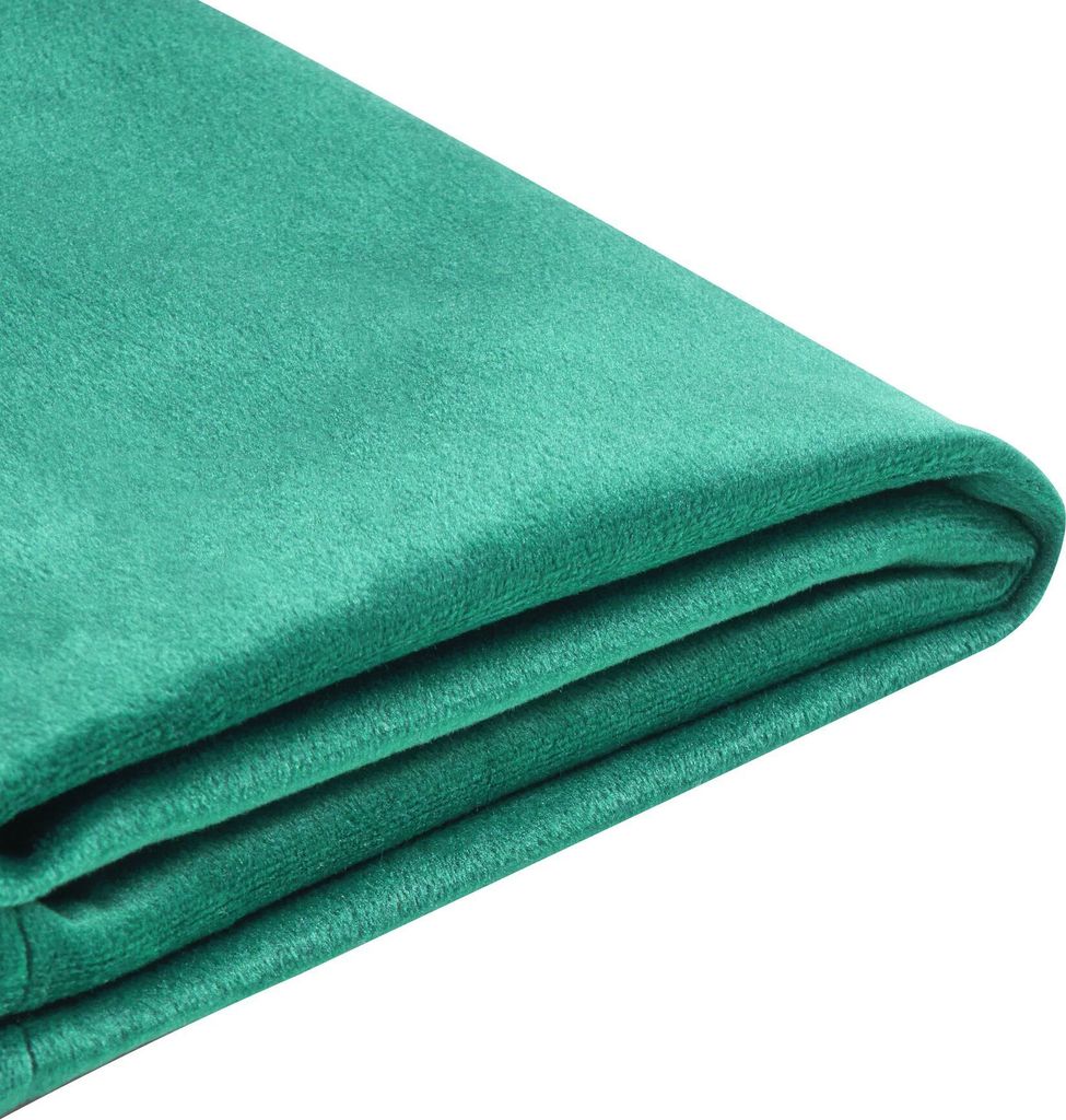 BELIANI Bettrahmenbezug Dunkelgrün Samtstoff 90 x 200 cm Stoffbezug für Einzelbett Modernes Design Schlafzimmer Kinderzimmer Ausstattung