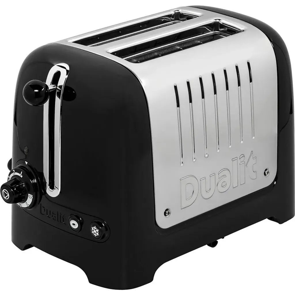 Grille-pain 2 fentes Dualit Lite noir 1200W pour pain épais et bagel