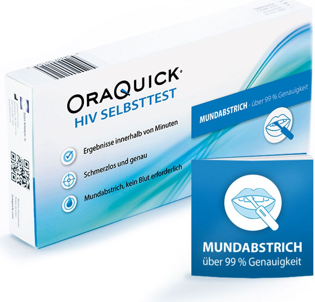 Oraquick Hiv Selbsttest durch Mundabstrich 1 St