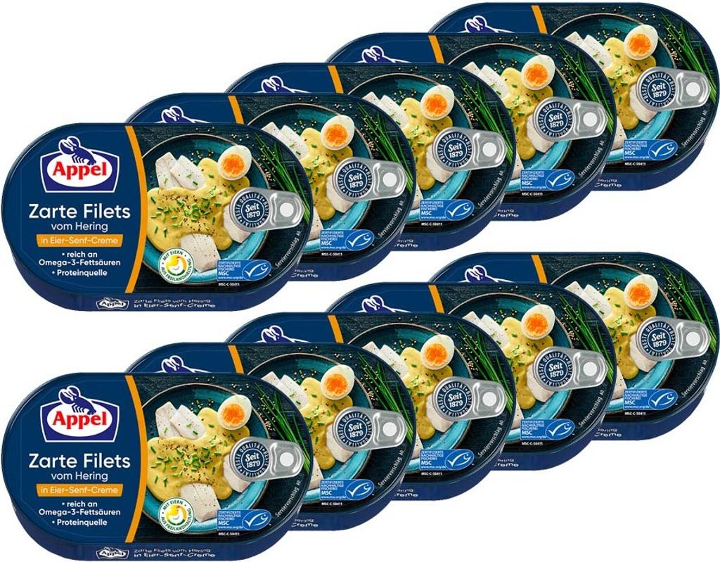 Appel MSC Heringsfilets in Eier-Senf-Creme 10x200g Produktbild 