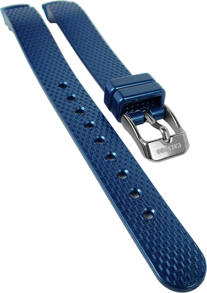 Calypso Uhrenarmband blau Spezial Anstoß Kunststoffband K5736 K5736/6