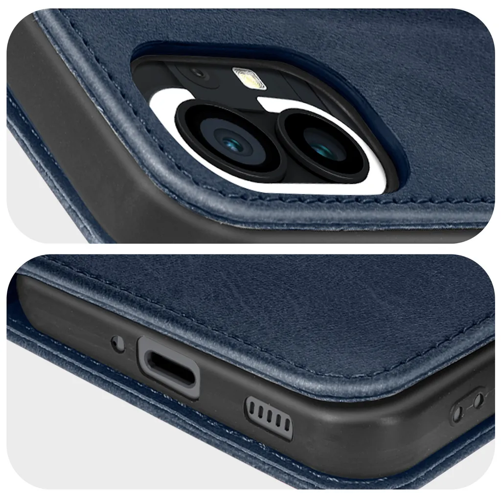 Recensione Custodia Stand Nothing Phone 1 Ecopelle Blu Scuro - Top Shop - 6