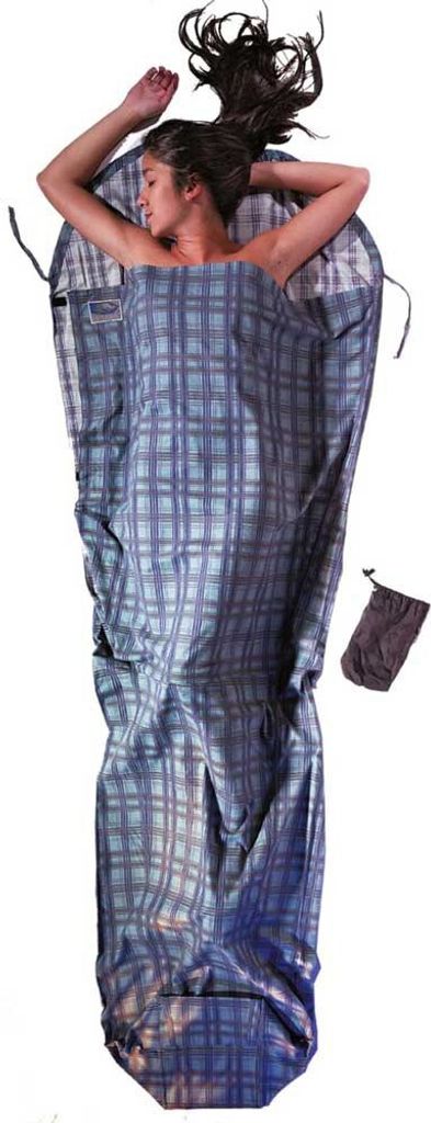 Cocoon Baumwoll-flanell-mumienfutter Blau 241 x 90-56 cm Blau 241 x 90-56 cm