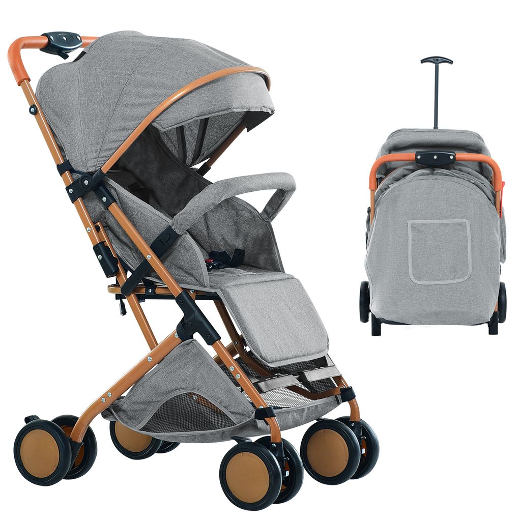Poussette 0-36 mois Poussette avec position allongée Gris Image du produit 