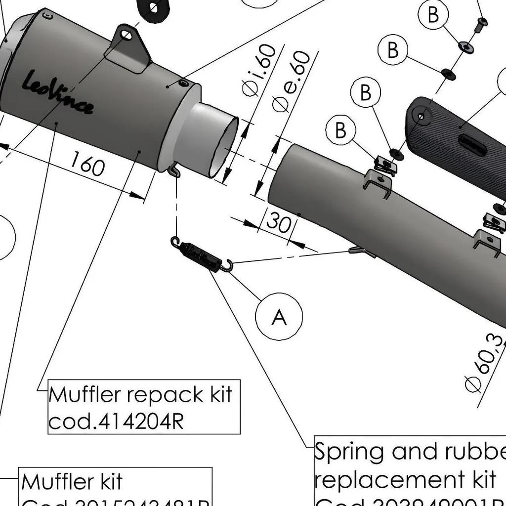 Bouclier thermique LeoVince en carbone pour échappement Triumph Explorer