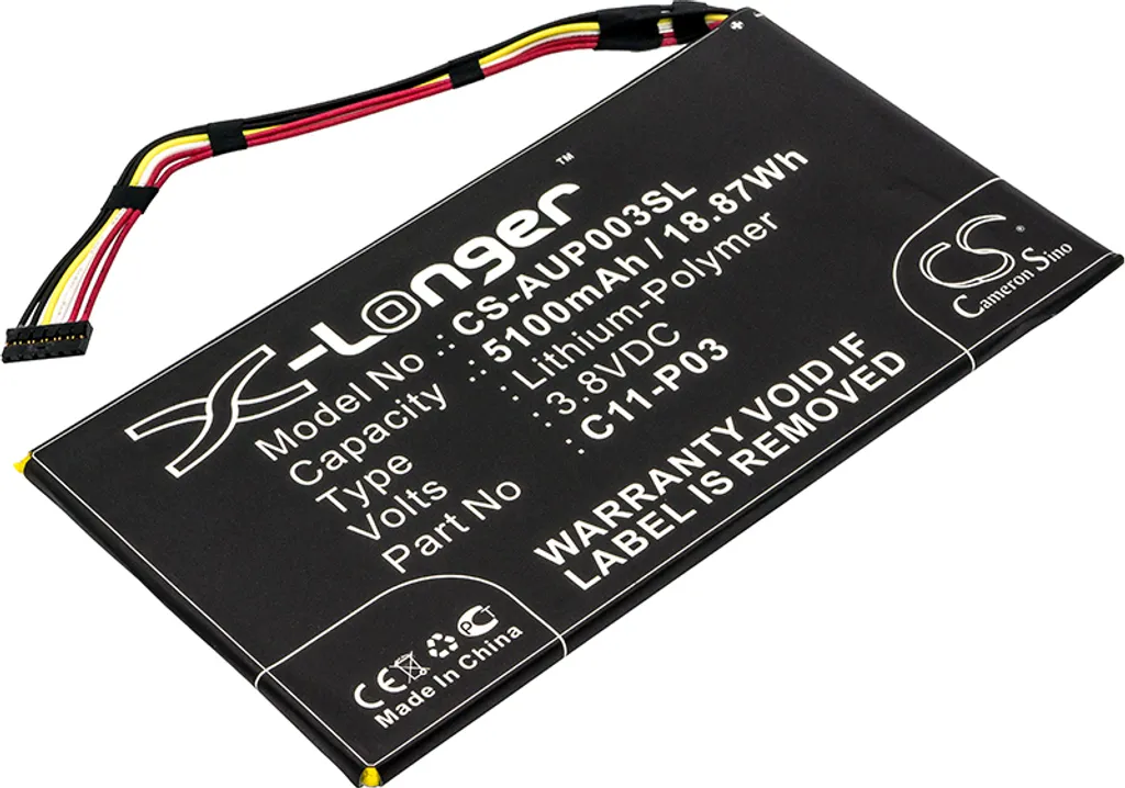 Batterie Techtek pour Asus Padfone 2 A68 Tablette, remplace C11-P03