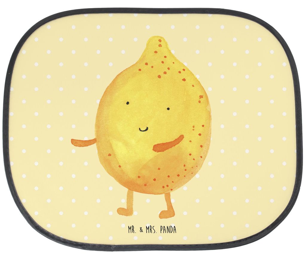 Mr. & Mrs. Panda blendschutz auto Beste Freunde Zitrone - Gelb Pastell - Geschenk, autofenster sonnenschutz, Sonnenblende, Autoscheiben, Lustige Sp...