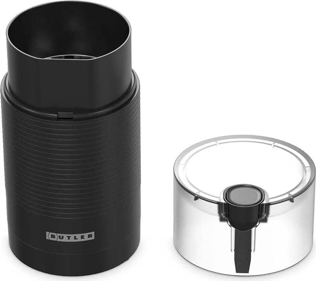 Macinacaffè Design Nero 150W - Capacità 70g - Lama Acciaio Inox per Cucina - 4