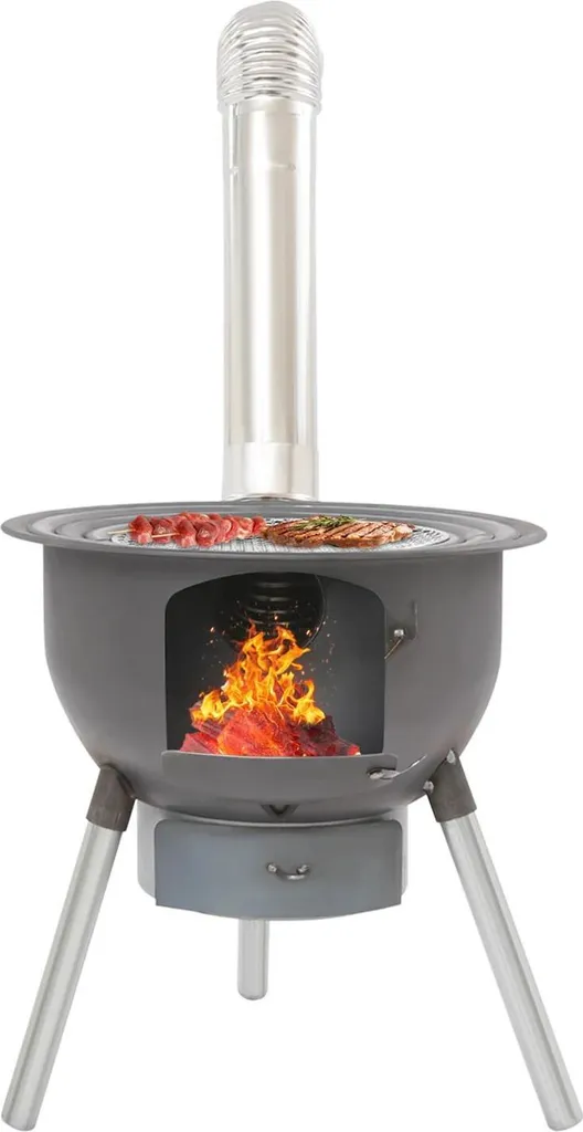 Cuisinière bois stable charge 150kg pour grandes casseroles 50cm