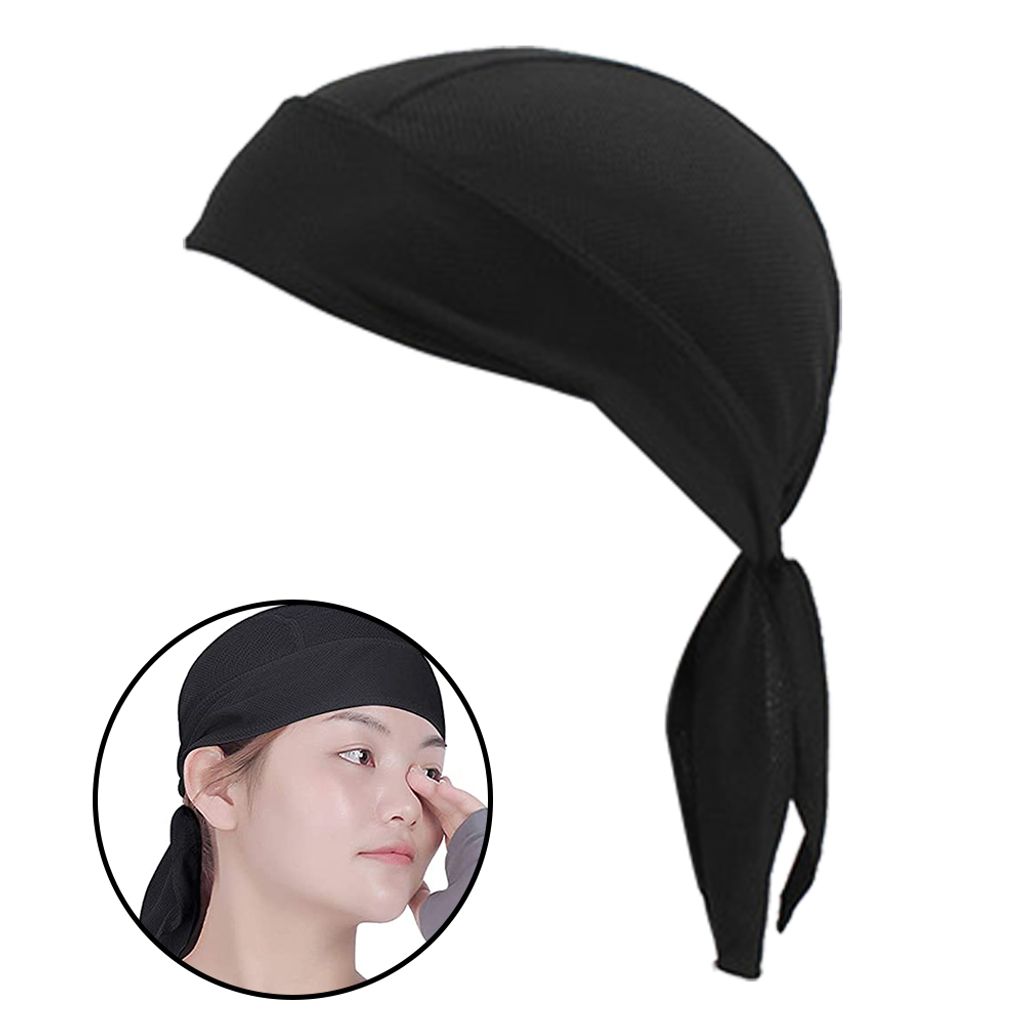 JINTN Damen Bandana Cap Sport Outdoor Kopftuch Atmungsaktive Elastische Kappe Fahrrad Kopftücher Haarverlust Kopfbedeckung