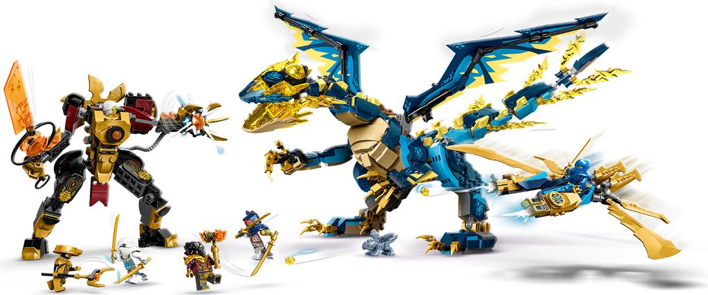 LEGO NINJAGO Smok żywiołu kontra mech cesarzowej, duży Zdjęcie produktu 31