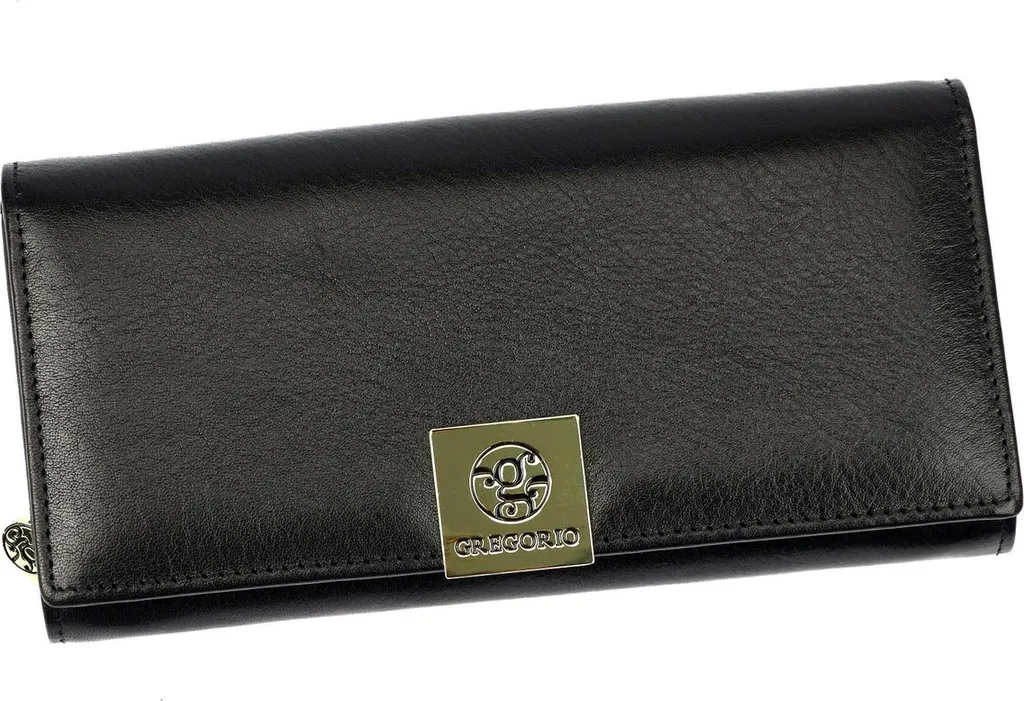 Grand Portefeuille Femme Gregorio en Cuir Souple avec Multi-rangements