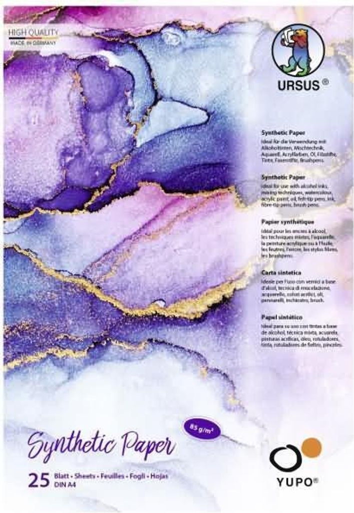 URSUS Synthetisches Papier 85g/m² DIN A4 25 Blatt Produktbild 