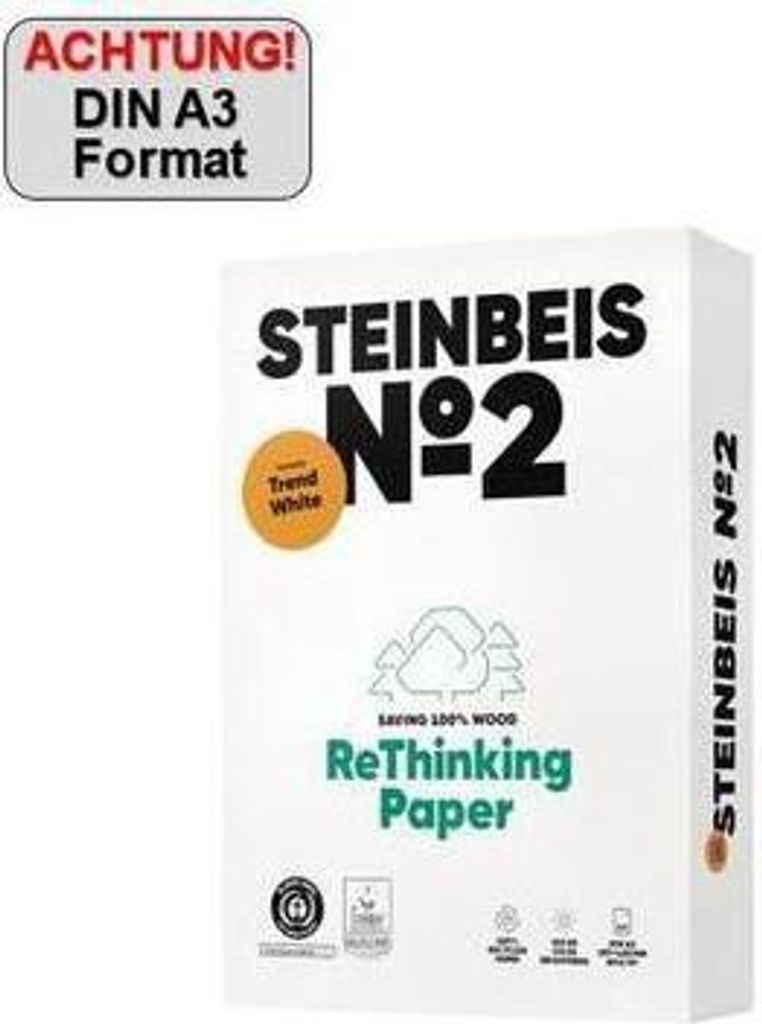Steinbeis Kopierpapier No.2 ISO 80 K1501666080B A3 500Bl.