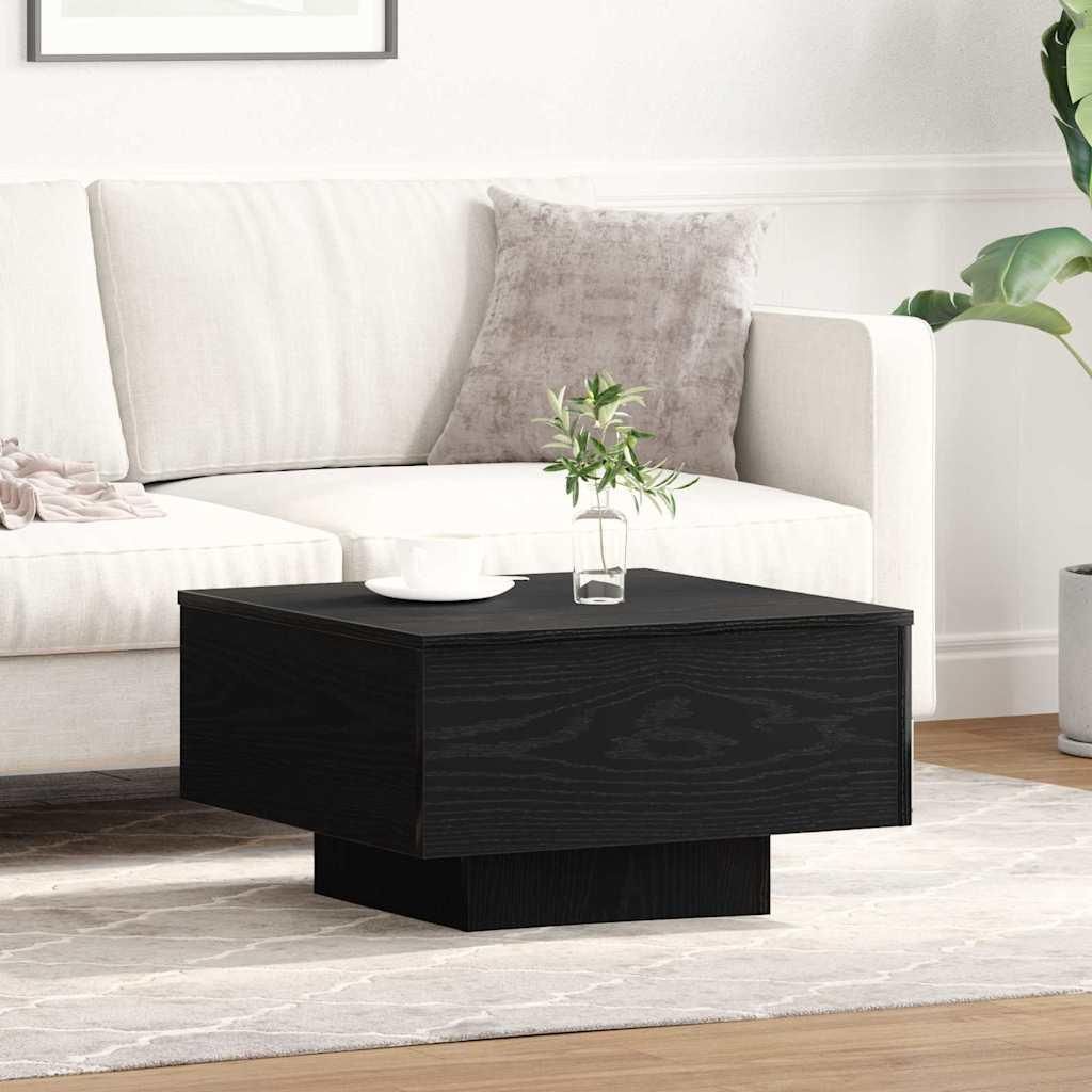 Maison Exclusive - Couchtisch Schwarz Eichen-Optik 55 x 55 x 31 cm