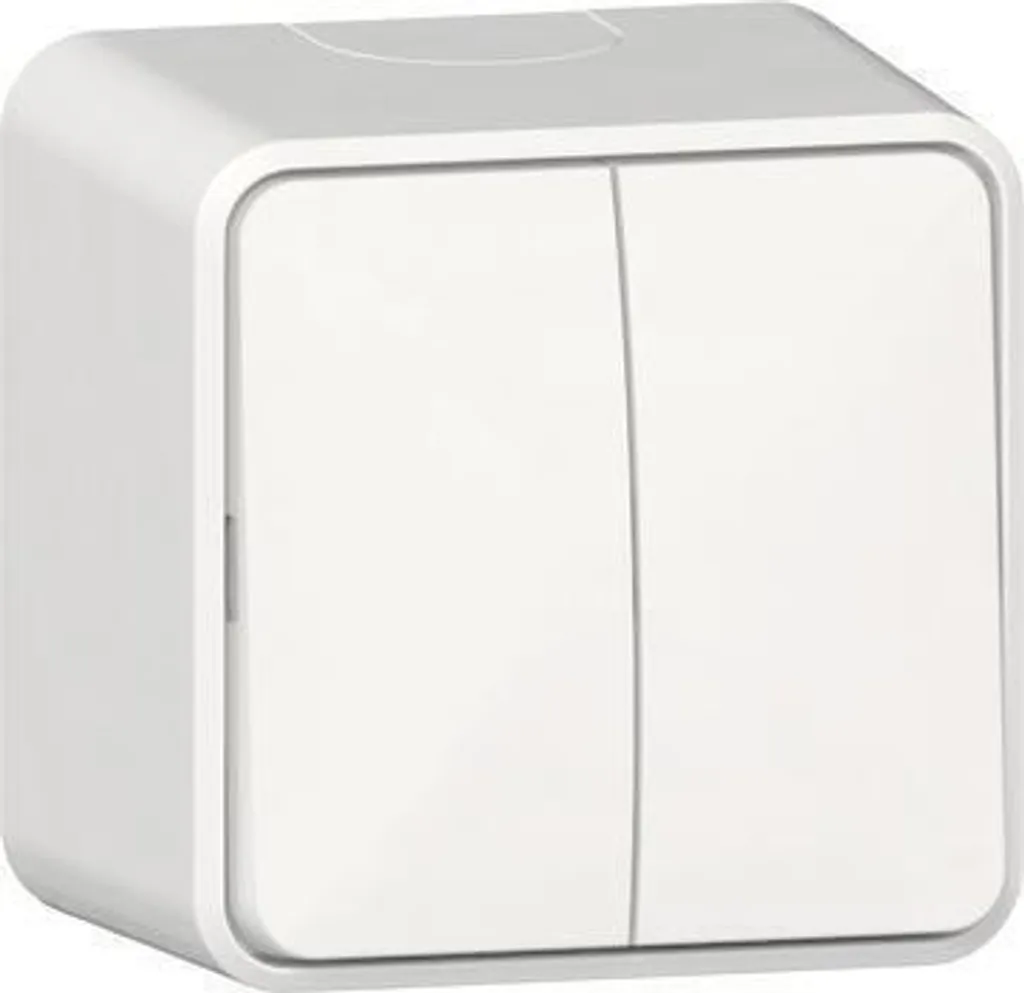 Interrupteur va-et-vient GIRA 310513 en saillie blanc pour habitat