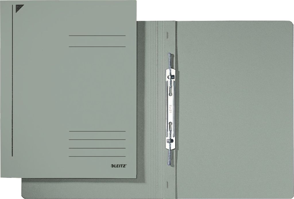 Spiralhefter A4 Karton kaufm. Heftung grau Packung mit 25 Stück