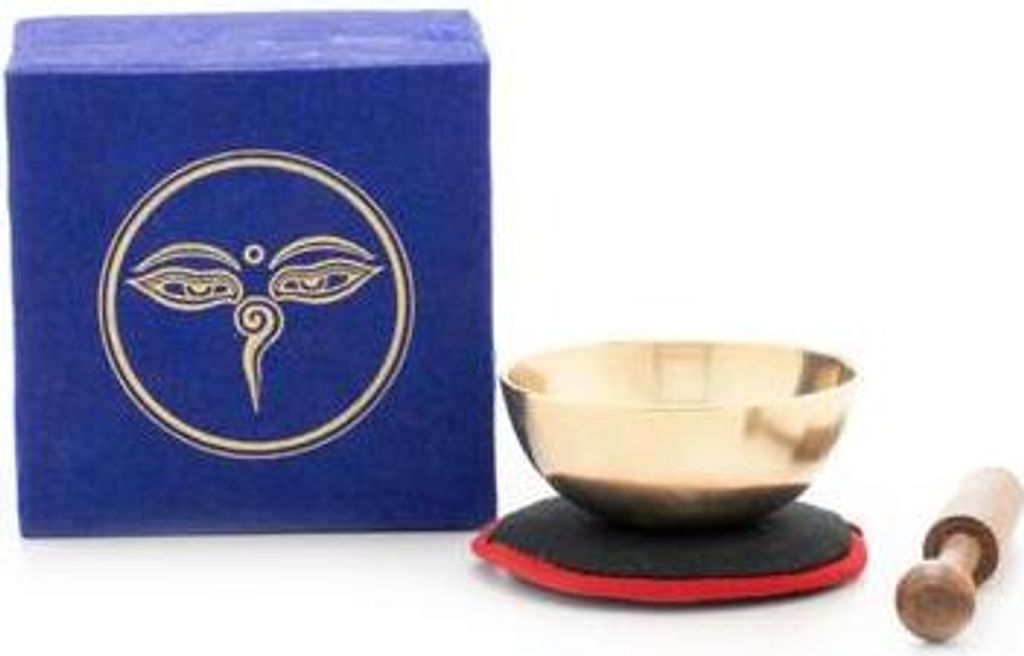 Klangschalen-Set in Box mini blau Augen Buddhas