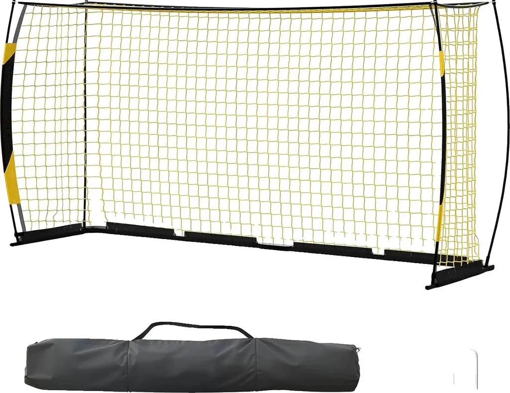 But de football 12x6 FT pliable et robuste avec filets et accessoires