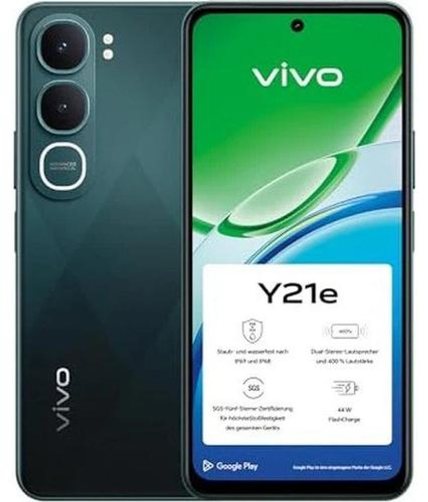 VIVO Y21e, 17 cm (6.68"), 4 GB, 128 GB, 50 MP, Android 15, Produktbild 