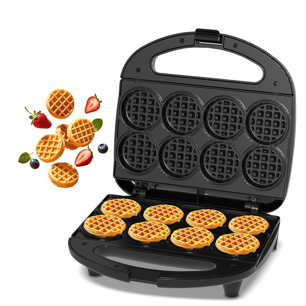 YASHE Mini-wafelijzer ABS07-C, 750 W, voor 8 mini-wafels, Productafbeelding 