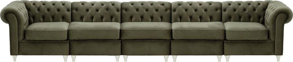 Chesterfield Modulsofa-Velluto 19-white