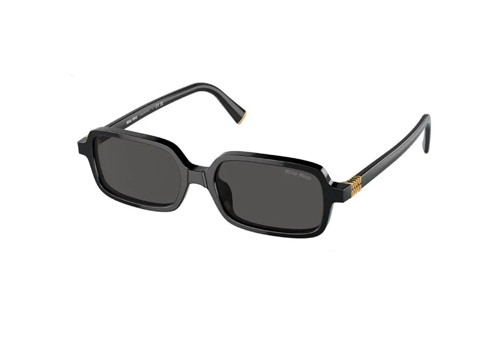 Lunettes de soleil rectangulaires Miu Miu pour visage rond style élégant