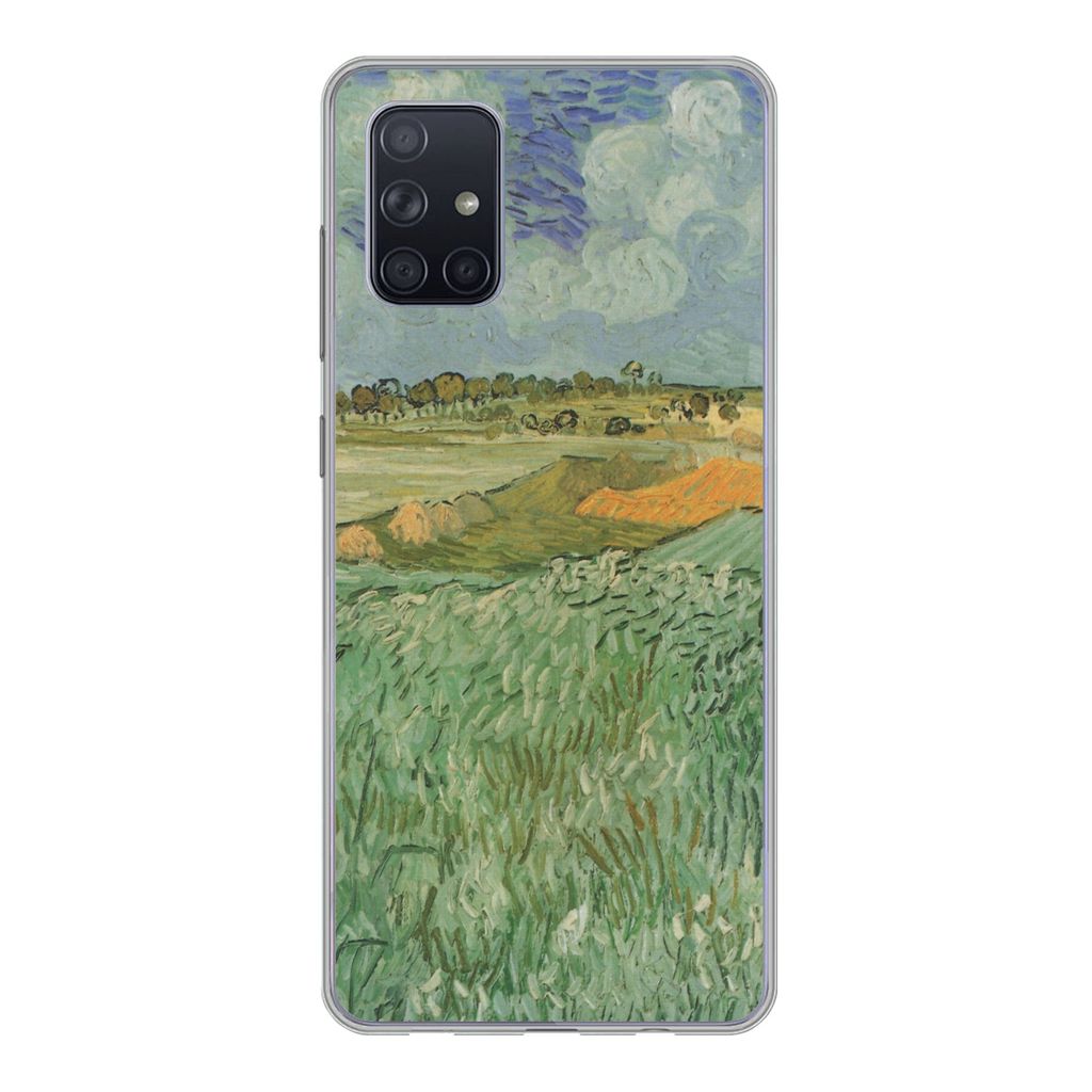MuchoWow Handyhülle Schutzhülle Hülle für Samsung Galaxy A51 5G In der Nähe von Auvers - Vincent van Gogh Silikon Softcase Handy Hülle - Ab...