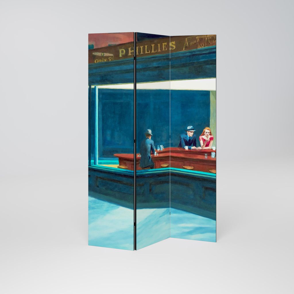 SpaceRebels Paravent Raumteiler - 3-teilig Raumtrenner, Druck 2-Seite - Raumtrenner - Trennwand Wohnung - Room Divider - Spanische Wand Deko Modern...