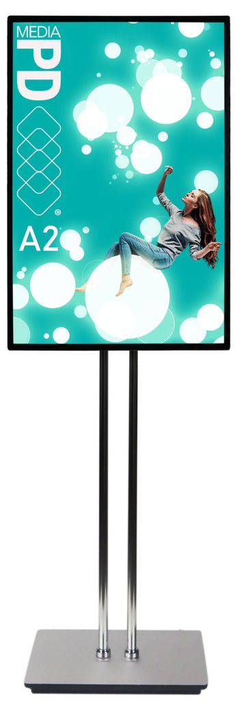 LED Leuchtrahmen A2 Infoständer Höhenverstellbar Produktbild 