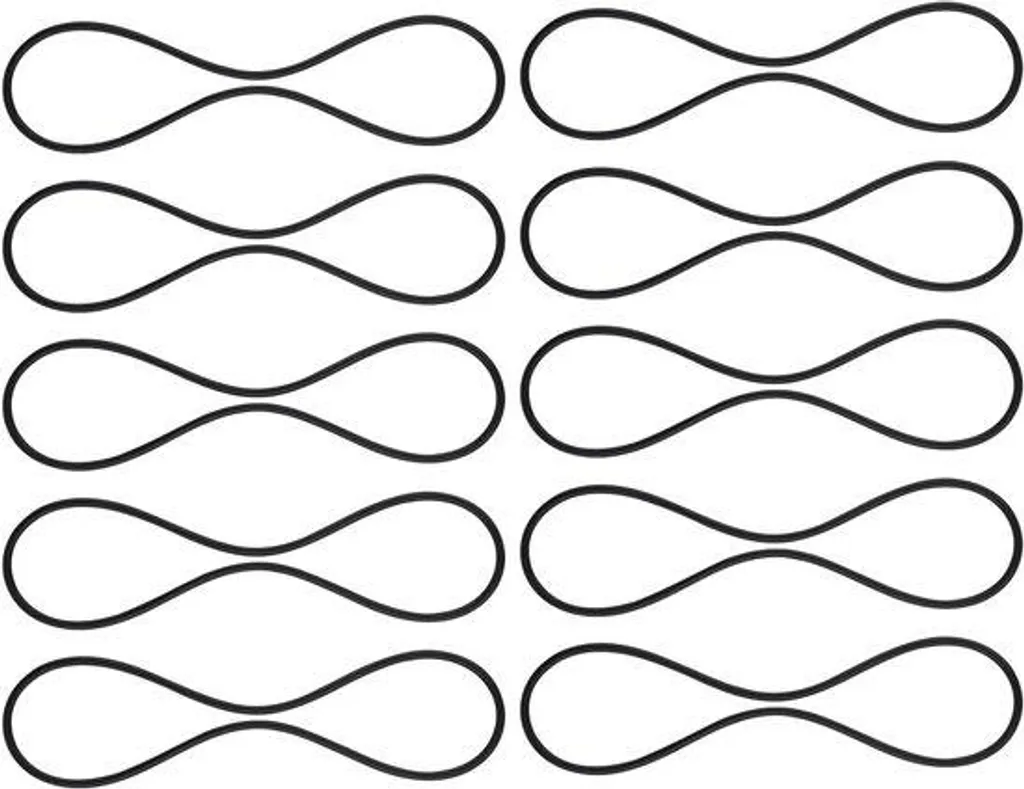 Élastiques de rechange pour suspension araignée microphone - Noirs