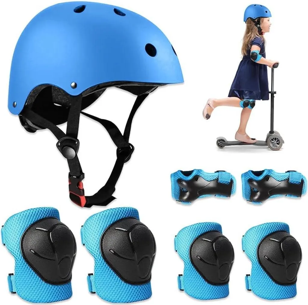 Protection Enfant Vélo et Skate Bleu - Évitez les Blessures de Chute