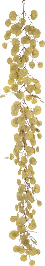 Guirlande Feuilles Vertes et Paillettes en Polyester Aspect Naturel