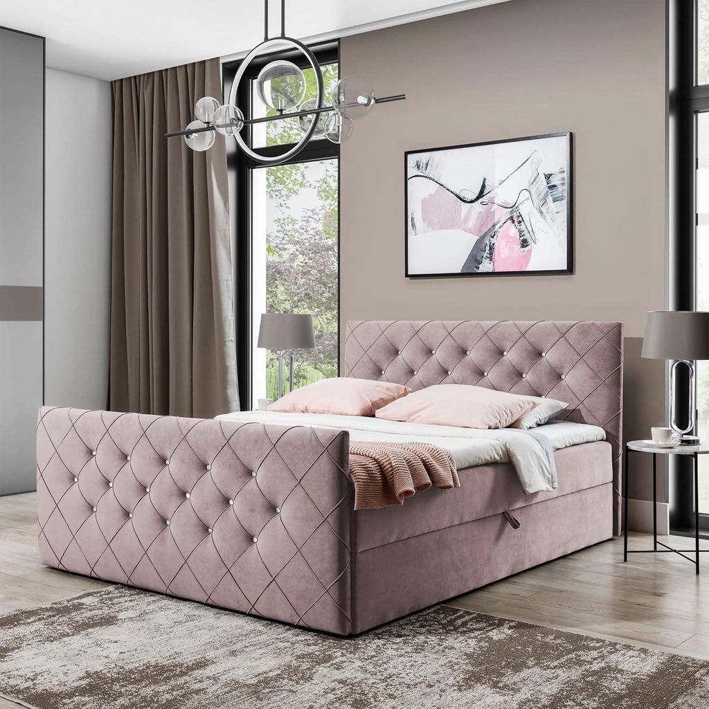 Postel s pružinovou skříní dvoulůžko MONAKO - 200x200 cm Obrázek produktu 