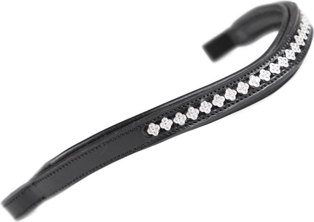 Aviemore - Strass Pferde-Stirnband, Blume ER499 (Full) (Schwarz)