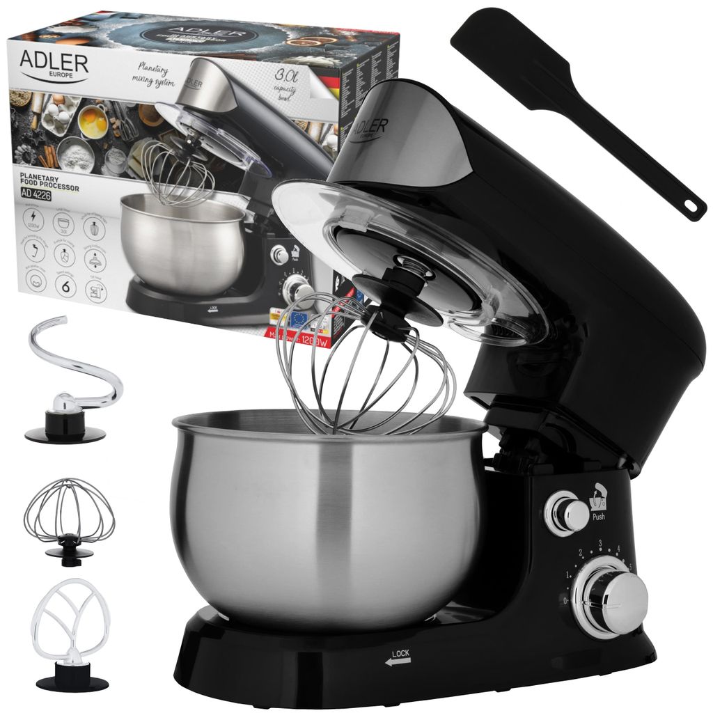 Planetenküchenmaschine adler ad 4226b schwarz Produktbild 