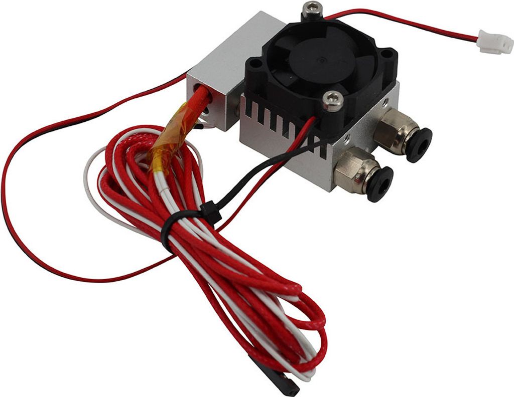 2 in 1 out Dual Extruder Hotend 24V 1.75mm