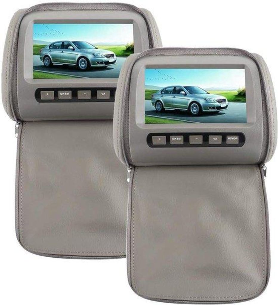 Automatische Video-Unterstützung für 2 Bildschirme - 7 Zoll Touchscreen - mit Kopfhörerhalterung - Auto-TV-Unterstützung für den Rücksitz - M...