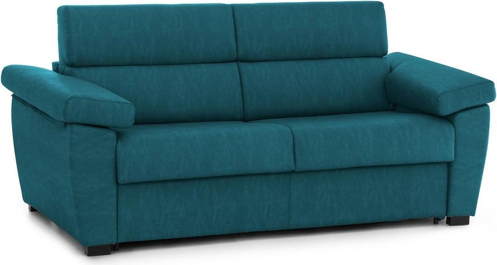 Pisogne - Festes 2-Sitzer Sofa, 185x95x100h cm Blau, Abnehmbar Italy
